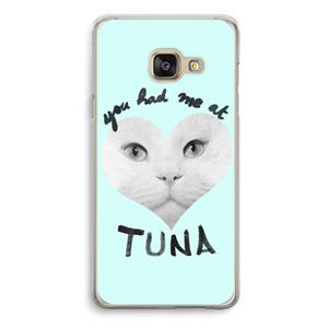 CaseCompany You had me at tuna: Samsung Galaxy A3 (2016) Transparant Hoesje