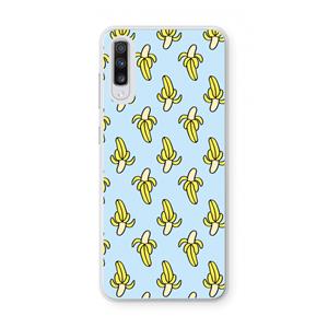 CaseCompany Bananas: Samsung Galaxy A70 Transparant Hoesje