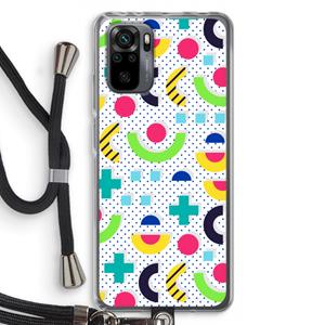 CaseCompany 8-bit N°1: Xiaomi Redmi Note 10 Pro Transparant Hoesje met koord