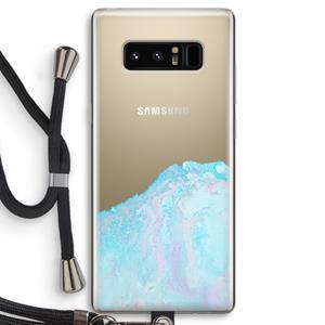 CaseCompany Fantasie pastel: Samsung Galaxy Note 8 Transparant Hoesje met koord