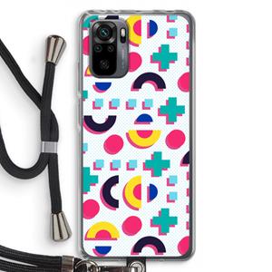 CaseCompany 8-bit N°2: Xiaomi Redmi Note 10 Pro Transparant Hoesje met koord