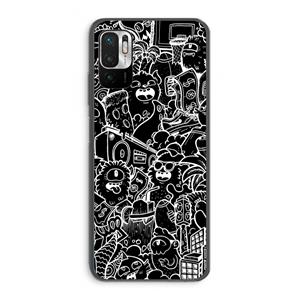 CaseCompany Vexx Black City : Xiaomi Redmi Note 10 5G Transparant Hoesje