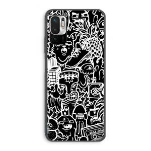 CaseCompany Vexx Black Mixtape: Xiaomi Redmi Note 10 5G Transparant Hoesje