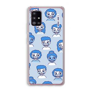 CaseCompany Gezichtjes: Samsung Galaxy A51 5G Transparant Hoesje