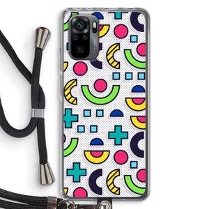 CaseCompany 8-bit N°6: Xiaomi Redmi Note 10 Pro Transparant Hoesje met koord