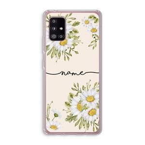 CaseCompany Daisies: Samsung Galaxy A51 5G Transparant Hoesje