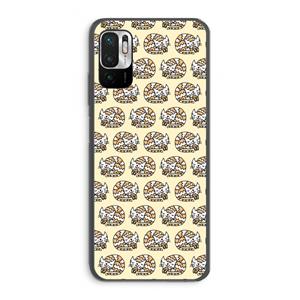 CaseCompany Slapende poes: Xiaomi Redmi Note 10 5G Transparant Hoesje