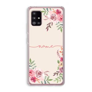 CaseCompany Rozen: Samsung Galaxy A51 5G Transparant Hoesje