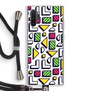 CaseCompany 8-bit N°4: Samsung Galaxy Note 10 Plus Transparant Hoesje met koord