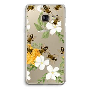CaseCompany No flowers without bees: Samsung Galaxy A3 (2016) Transparant Hoesje
