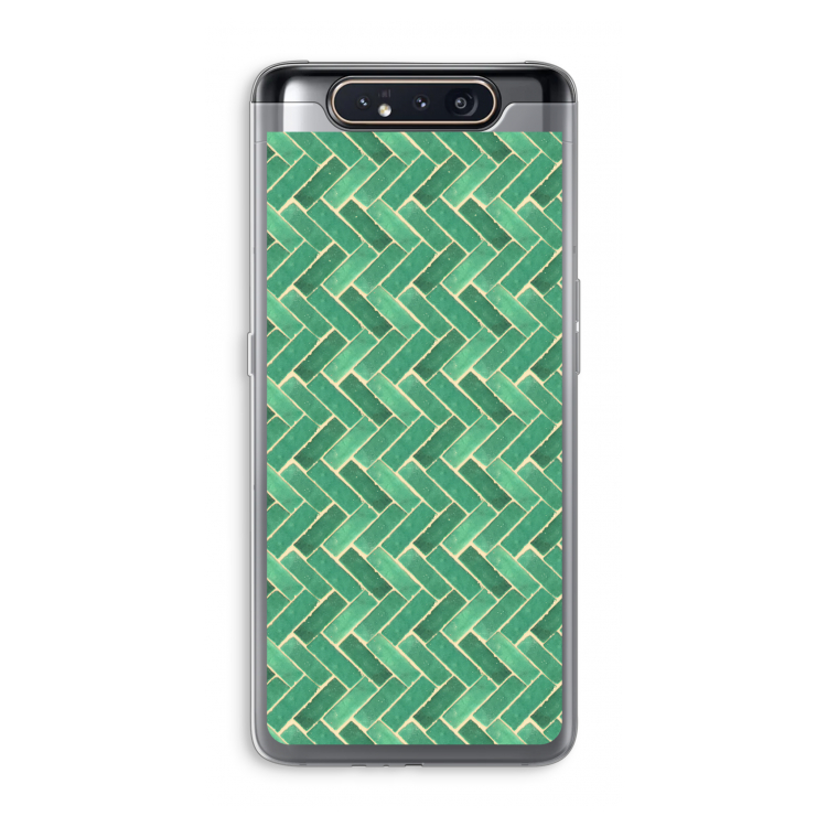CaseCompany Moroccan tiles 2: Samsung Galaxy A80 Transparant Hoesje