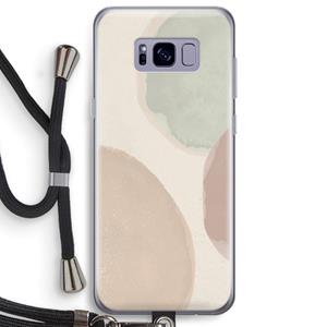 CaseCompany Geo #8: Samsung Galaxy S8 Plus Transparant Hoesje met koord
