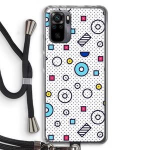 CaseCompany 8-bit N°9: Xiaomi Redmi Note 10 Pro Transparant Hoesje met koord