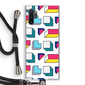 CaseCompany 8-bit N°7: Samsung Galaxy Note 10 Plus Transparant Hoesje met koord