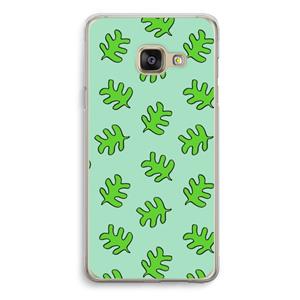 CaseCompany Groene blaadjes: Samsung Galaxy A3 (2016) Transparant Hoesje