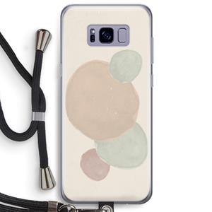 CaseCompany Geo #9: Samsung Galaxy S8 Plus Transparant Hoesje met koord