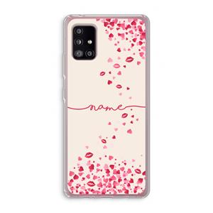 CaseCompany Hartjes en kusjes: Samsung Galaxy A51 5G Transparant Hoesje