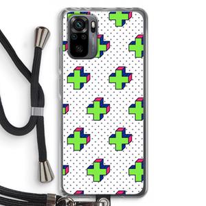 CaseCompany 8-bit N°10: Xiaomi Redmi Note 10 Pro Transparant Hoesje met koord