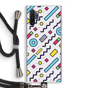 CaseCompany 8-bit N°8: Samsung Galaxy Note 10 Plus Transparant Hoesje met koord