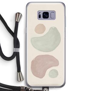 CaseCompany Geo #10: Samsung Galaxy S8 Plus Transparant Hoesje met koord