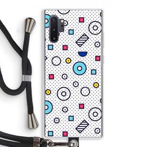 CaseCompany 8-bit N°9: Samsung Galaxy Note 10 Plus Transparant Hoesje met koord