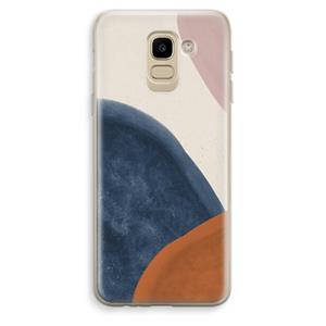 CaseCompany Geo #1: Samsung Galaxy J6 (2018) Transparant Hoesje