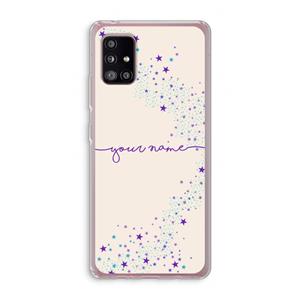 CaseCompany Sterren: Samsung Galaxy A51 5G Transparant Hoesje