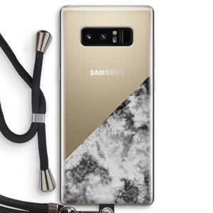 CaseCompany Onweer: Samsung Galaxy Note 8 Transparant Hoesje met koord