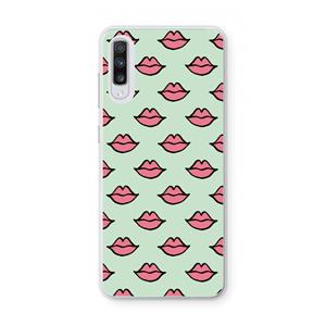 CaseCompany Lipjes: Samsung Galaxy A70 Transparant Hoesje