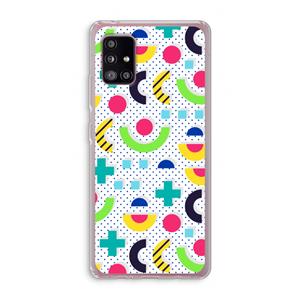 CaseCompany 8-bit N°1: Samsung Galaxy A51 5G Transparant Hoesje