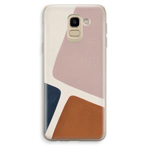 CaseCompany Geo #2: Samsung Galaxy J6 (2018) Transparant Hoesje