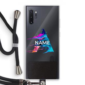 CaseCompany Abstract Spectrum: Samsung Galaxy Note 10 Plus Transparant Hoesje met koord