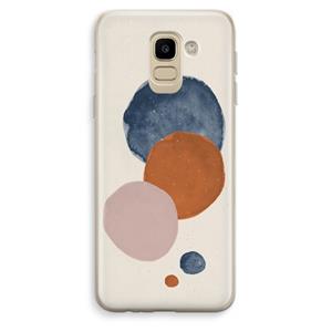 CaseCompany Geo #4: Samsung Galaxy J6 (2018) Transparant Hoesje