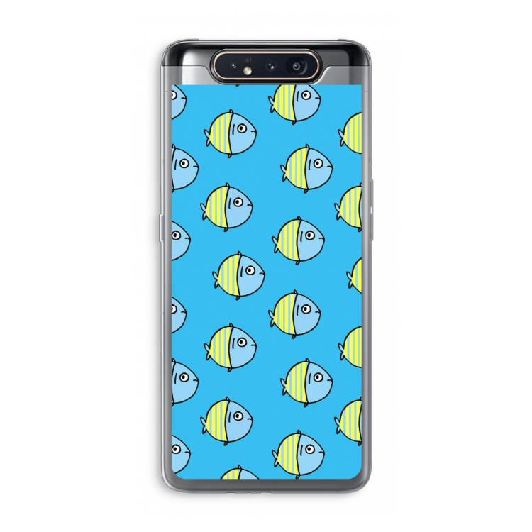 CaseCompany Visjes: Samsung Galaxy A80 Transparant Hoesje