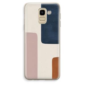 CaseCompany Geo #5: Samsung Galaxy J6 (2018) Transparant Hoesje