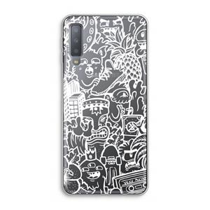CaseCompany Vexx Mixtape #2: Samsung Galaxy A7 (2018) Transparant Hoesje