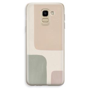 CaseCompany Geo #7: Samsung Galaxy J6 (2018) Transparant Hoesje