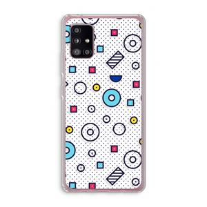 CaseCompany 8-bit N°9: Samsung Galaxy A51 5G Transparant Hoesje