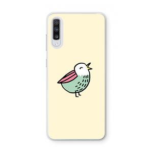 CaseCompany Birdy: Samsung Galaxy A70 Transparant Hoesje