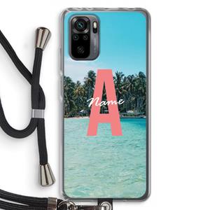CaseCompany Pacific Dream: Xiaomi Redmi Note 10 Pro Transparant Hoesje met koord
