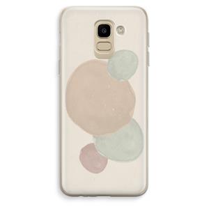 CaseCompany Geo #9: Samsung Galaxy J6 (2018) Transparant Hoesje