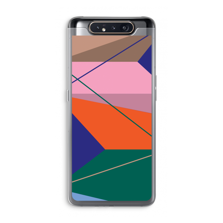 CaseCompany Gestalte 1: Samsung Galaxy A80 Transparant Hoesje