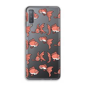 CaseCompany Blub: Samsung Galaxy A7 (2018) Transparant Hoesje