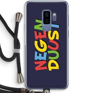 CaseCompany 90's One: Samsung Galaxy S9 Plus Transparant Hoesje met koord