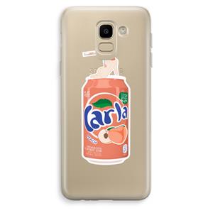 CaseCompany S(peach)less: Samsung Galaxy J6 (2018) Transparant Hoesje