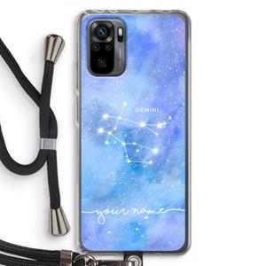 CaseCompany Sterrenbeeld - Licht: Xiaomi Redmi Note 10 Pro Transparant Hoesje met koord