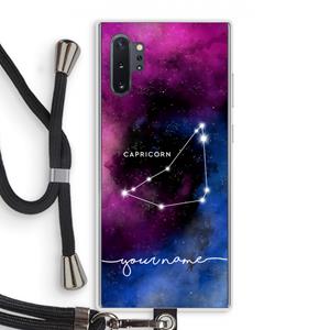 CaseCompany Sterrenbeeld - Donker: Samsung Galaxy Note 10 Plus Transparant Hoesje met koord