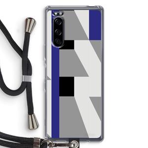 CaseCompany Gestalte 2: Sony Xperia 5 Transparant Hoesje met koord
