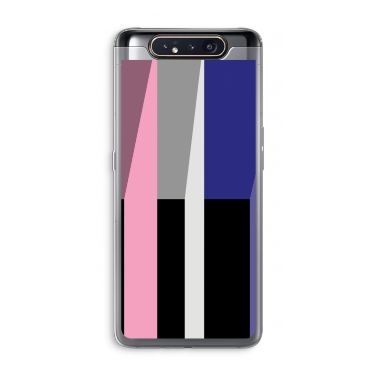 CaseCompany Gestalte 4: Samsung Galaxy A80 Transparant Hoesje