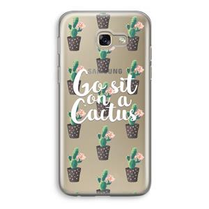 CaseCompany Cactus quote: Samsung Galaxy A5 (2017) Transparant Hoesje